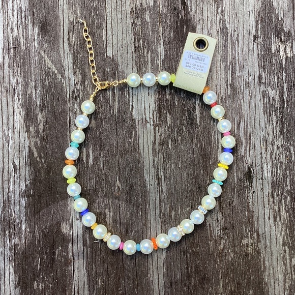 Anthropologie mixed Bead Pearl NECKLACE - Picture 4 of 5